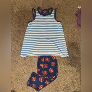 Matilda Jane Tank top and 1/2 Pant Set